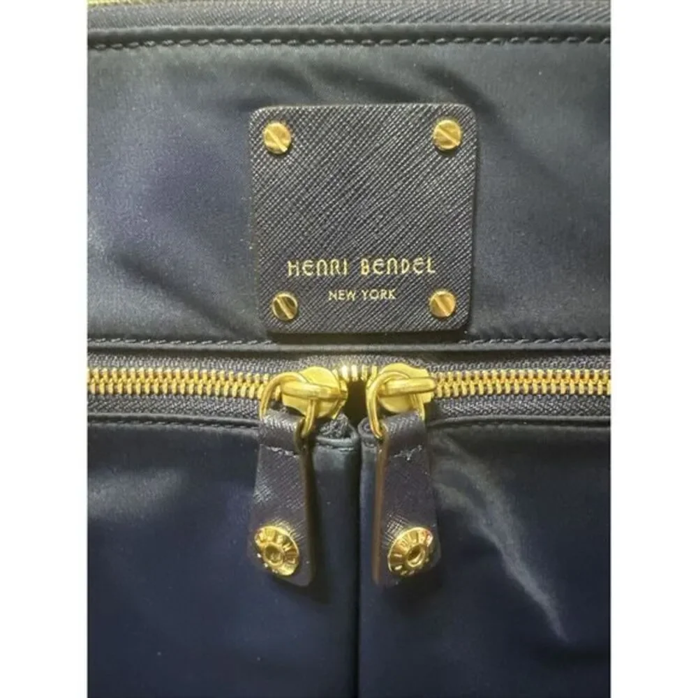 Hendri Bendel Blue Laptop‎ Bag Nylon Navy Blue. 10